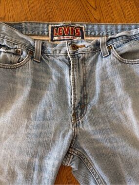 LEVI’S The Original Jeans Men's Waxed Slim Straight Denim 514 Light Blue Jeans